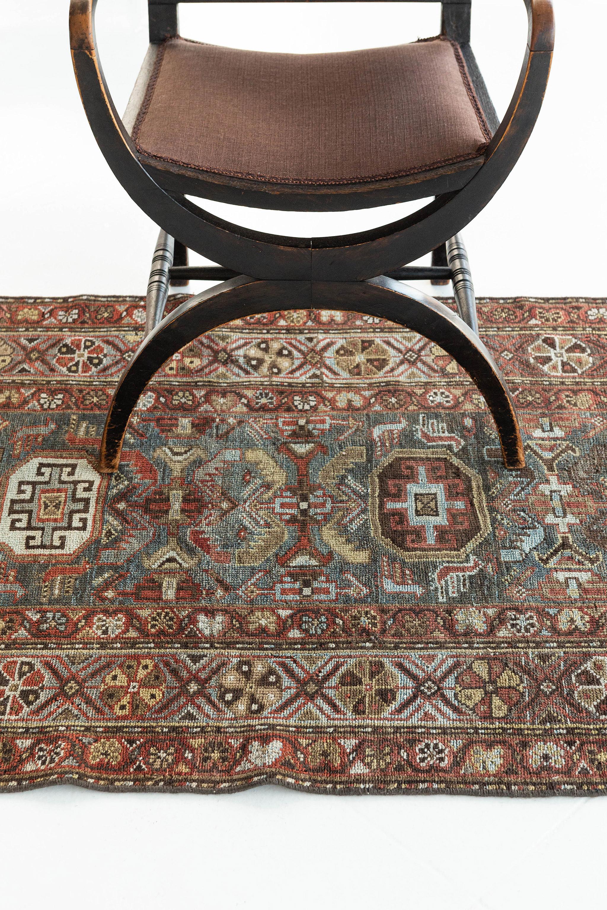 Antique Persian Kurdish Runner 26703 In Good Condition For Sale In WEST HOLLYWOOD, CA