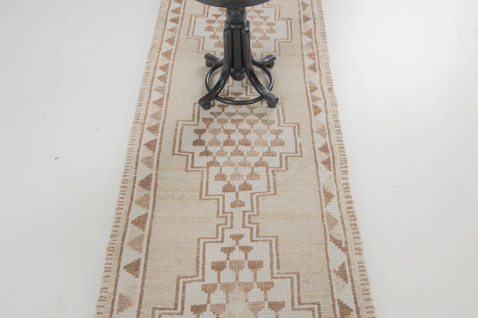 Wool Antique Persian Kurdish Runner by Mehraban Rugs For Sale