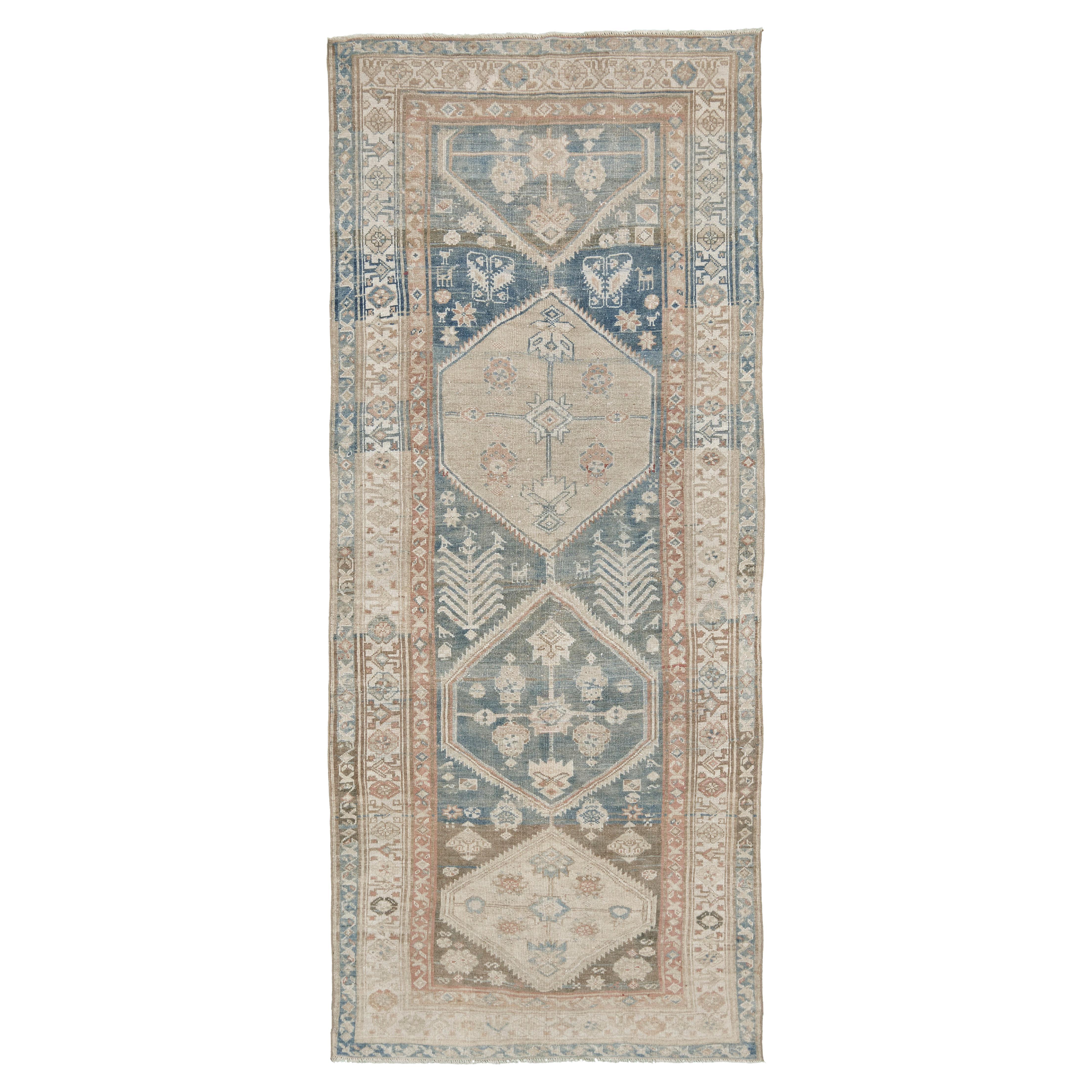Antique Persian Kurdish Runner by Mehraban Rugs For Sale