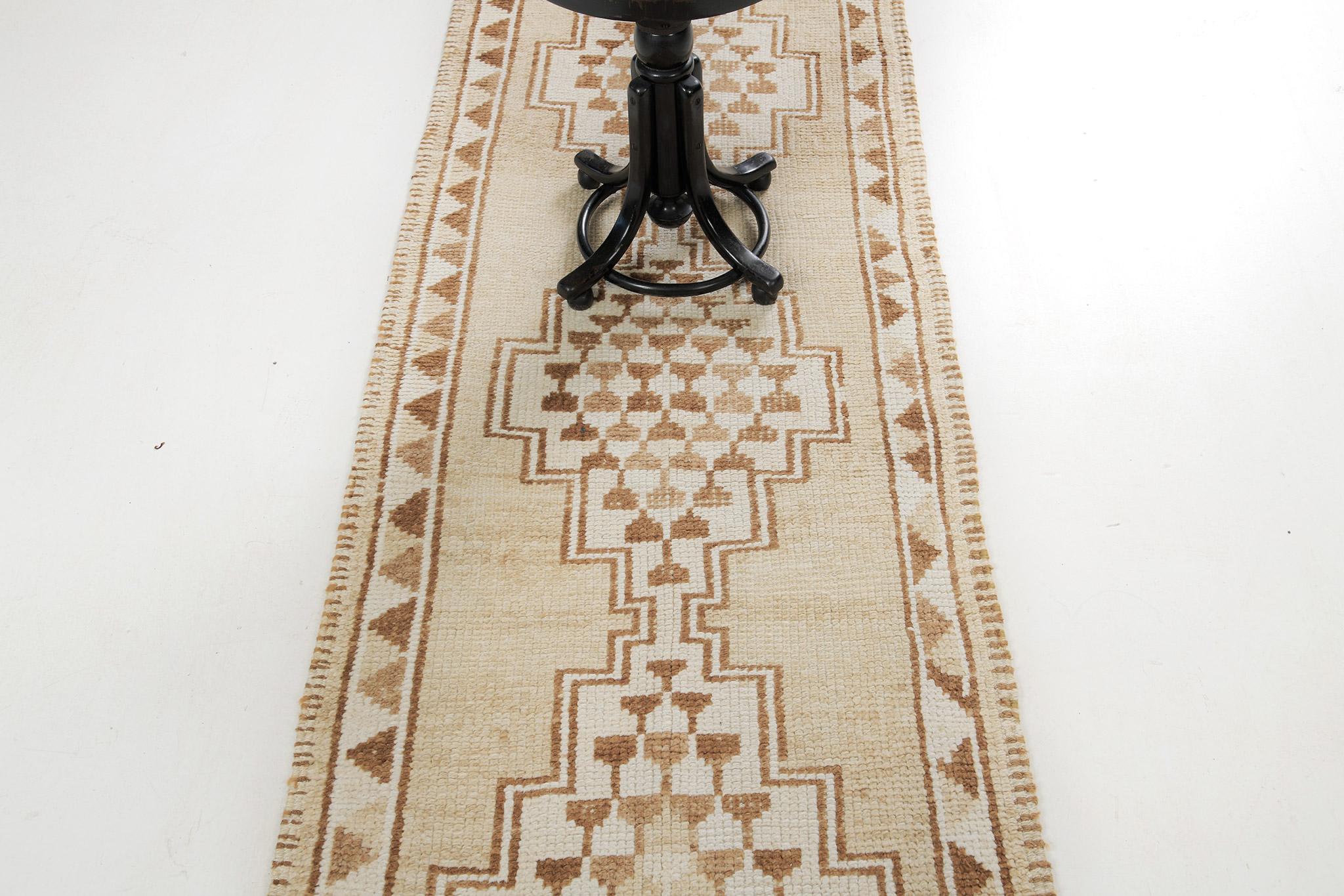 Hand-Knotted Antique Persian Kurdish Runner For Sale