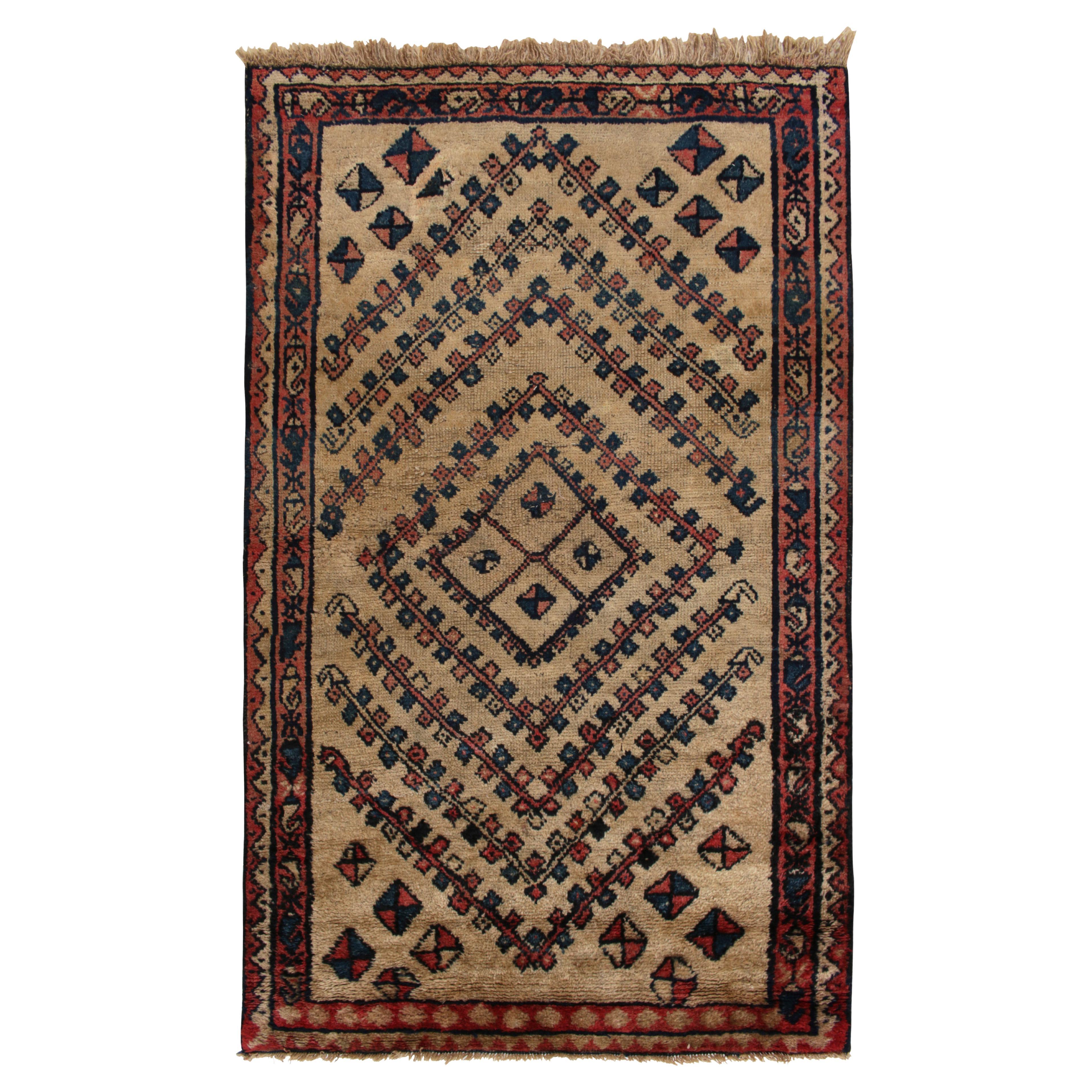 Antique Sarab Rug in Red Geometric Floral Pattern Persian Runner by Rug