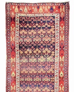 Antique Persian Kurdish Runner, 19th Century