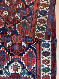Antique Persian Kurdish Runner Rug, circa 1920