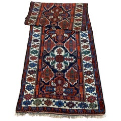 Antique Persian Kurdish Runner Rug, circa 1920