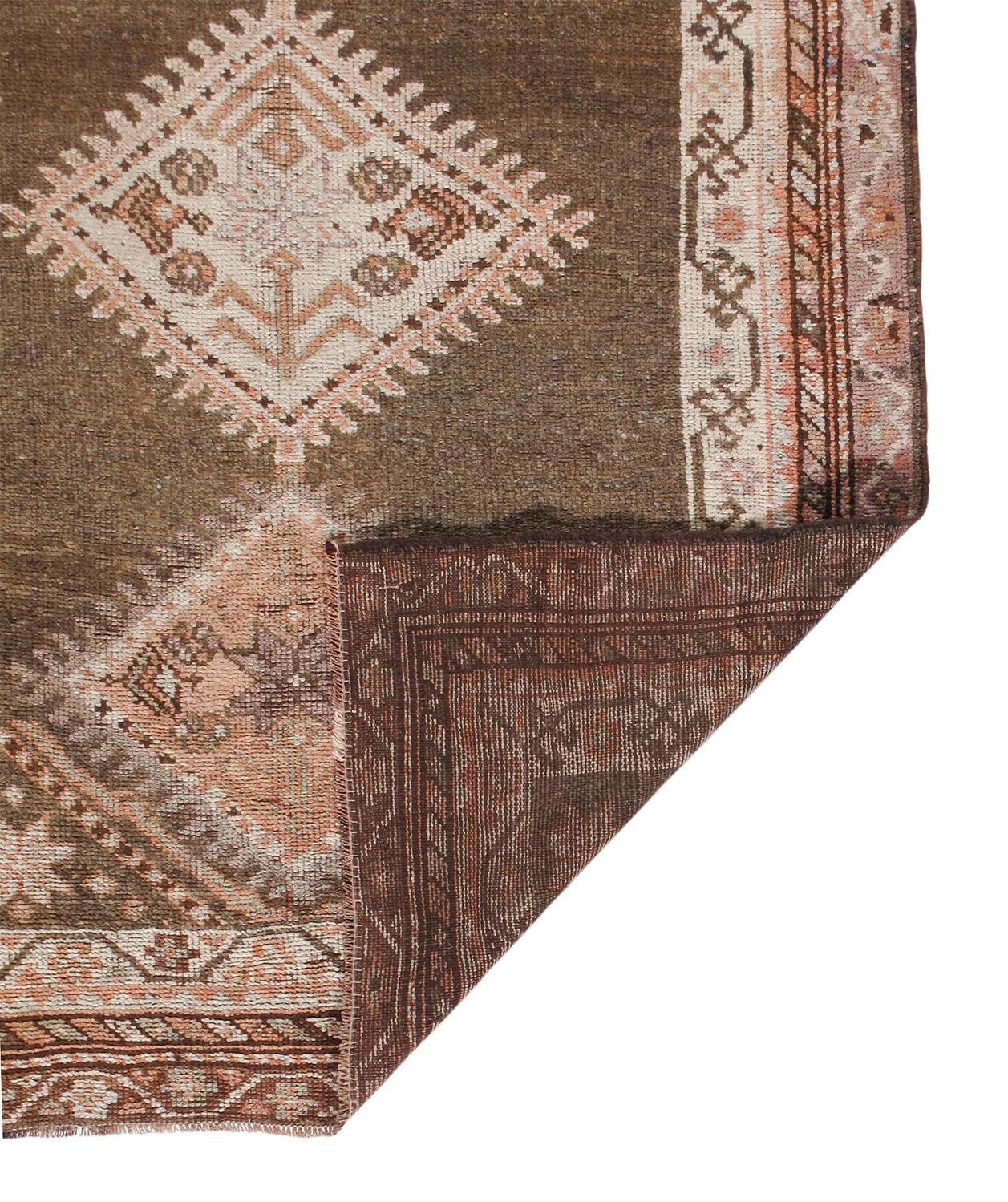 Early 20th Century Antique Persian Kurdish Runner Rug  For Sale