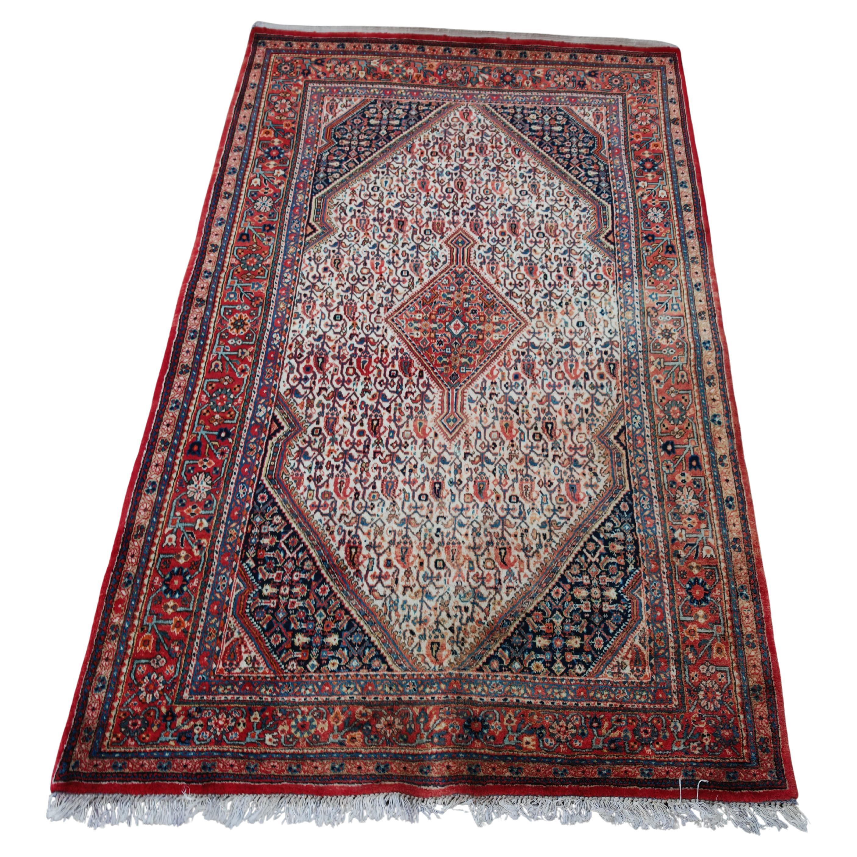 Antique Persian/Kurdish Taymeh rug, hand-knotted in natural dyed wool, West Asia im Angebot