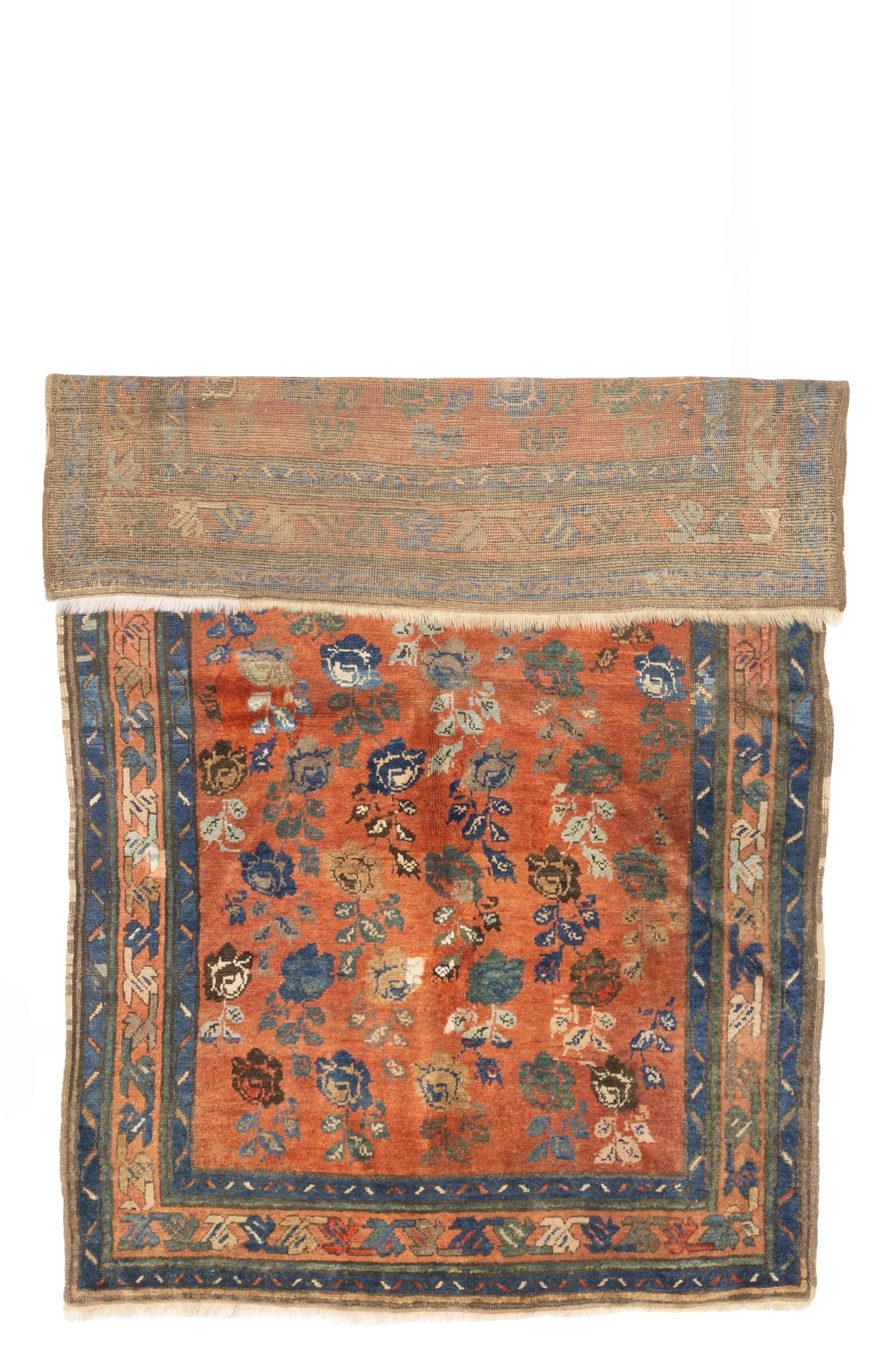 Tapis antique persan kurde tribal 3'10