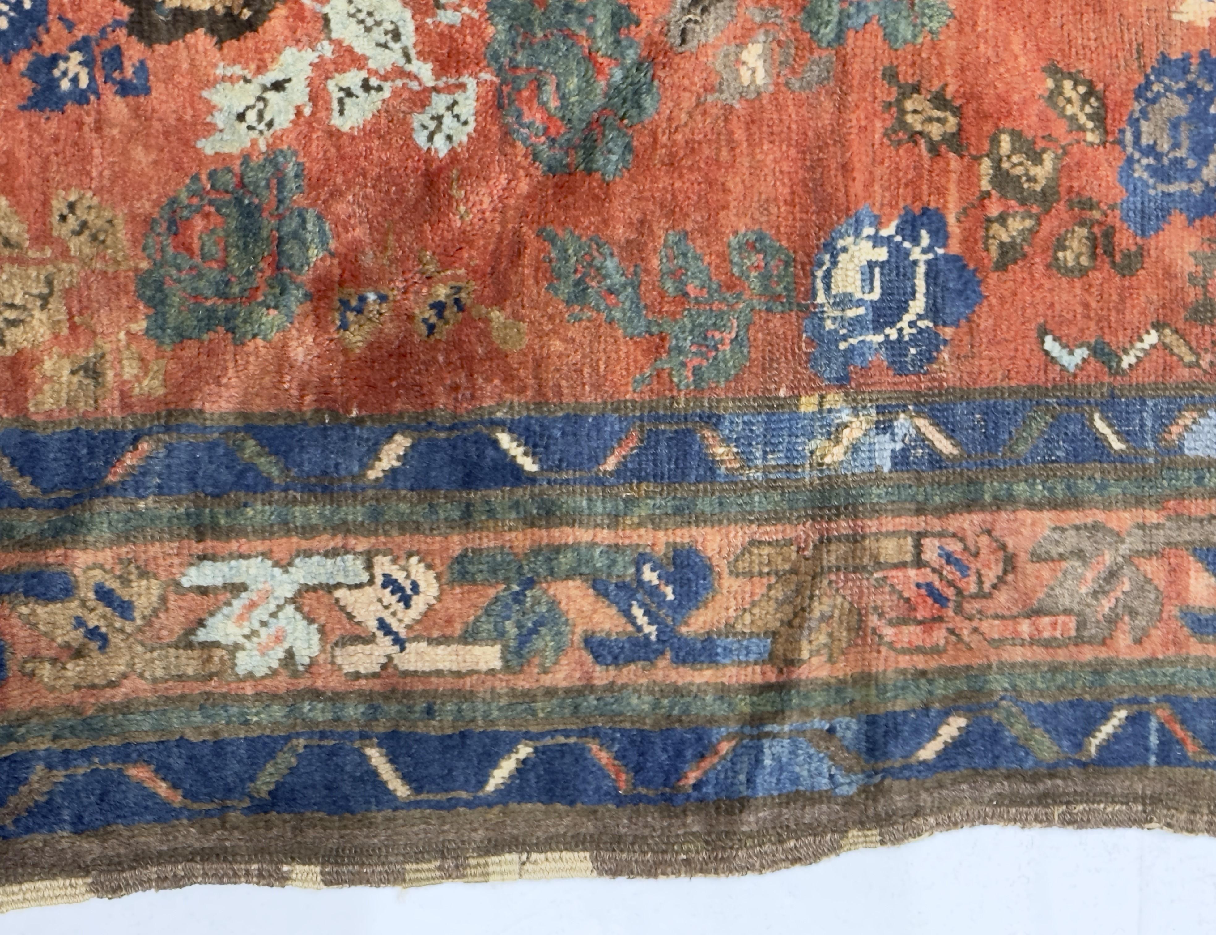 Laine Tapis antique persan kurde tribal 3'10