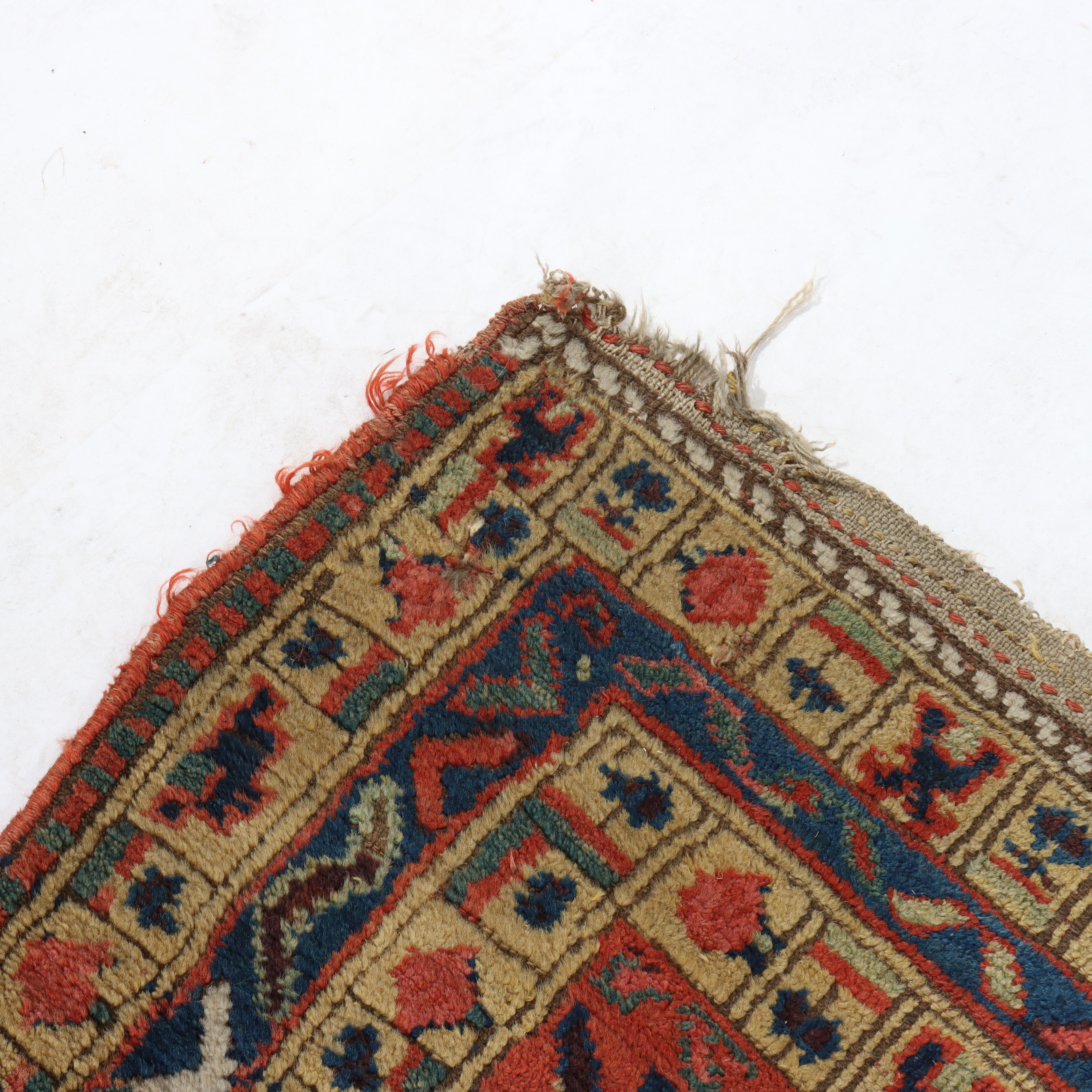 Antiker persischer kurdischer Wollteppich Läufer mit Boteh-Muster C1920 im Angebot 3