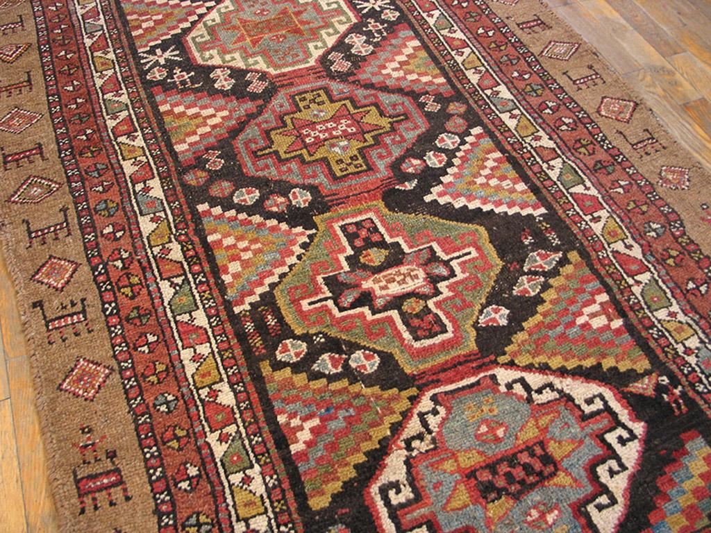 Hand-Knotted Antique Persian Kuridsh Rug For Sale