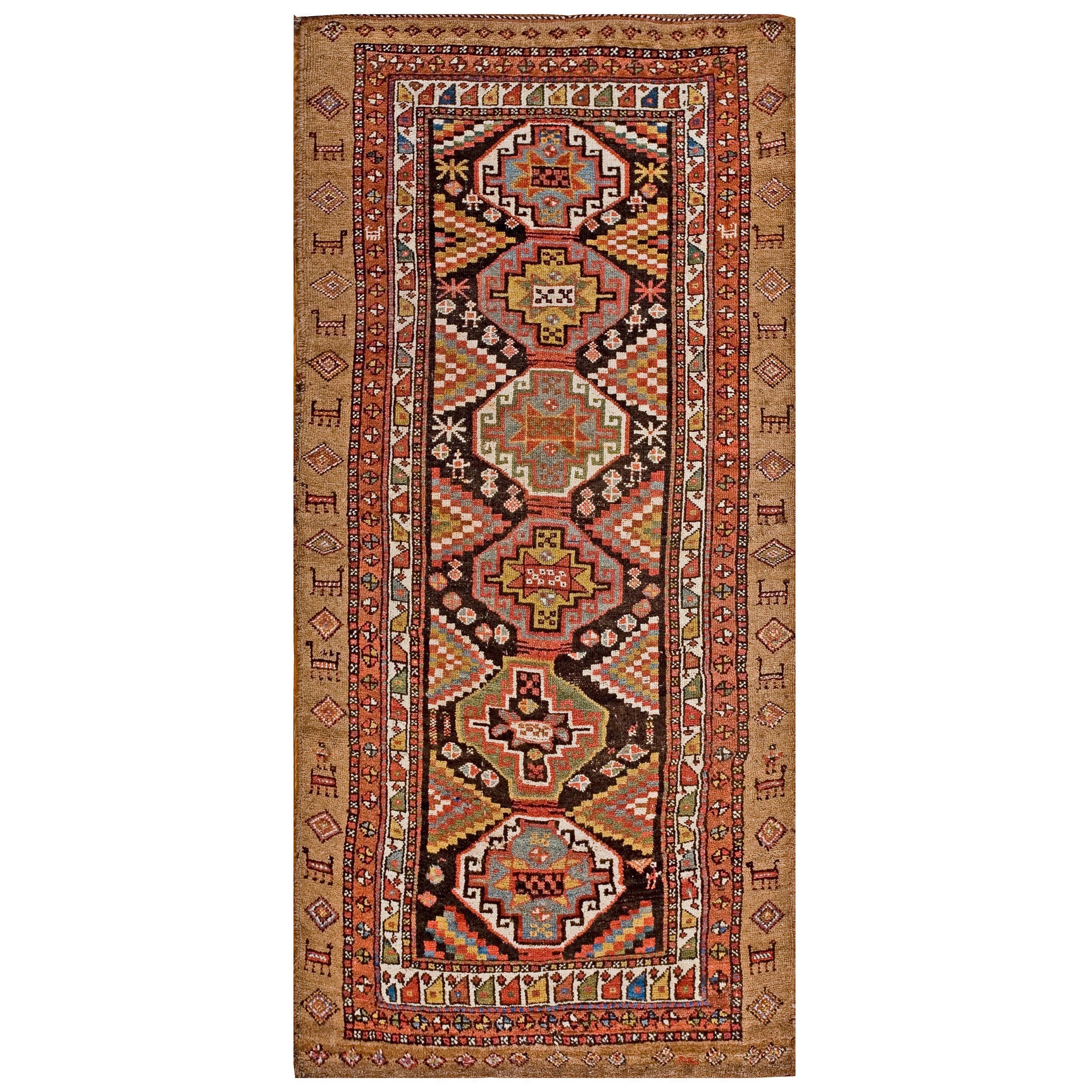 Antique Persian Kuridsh Rug For Sale