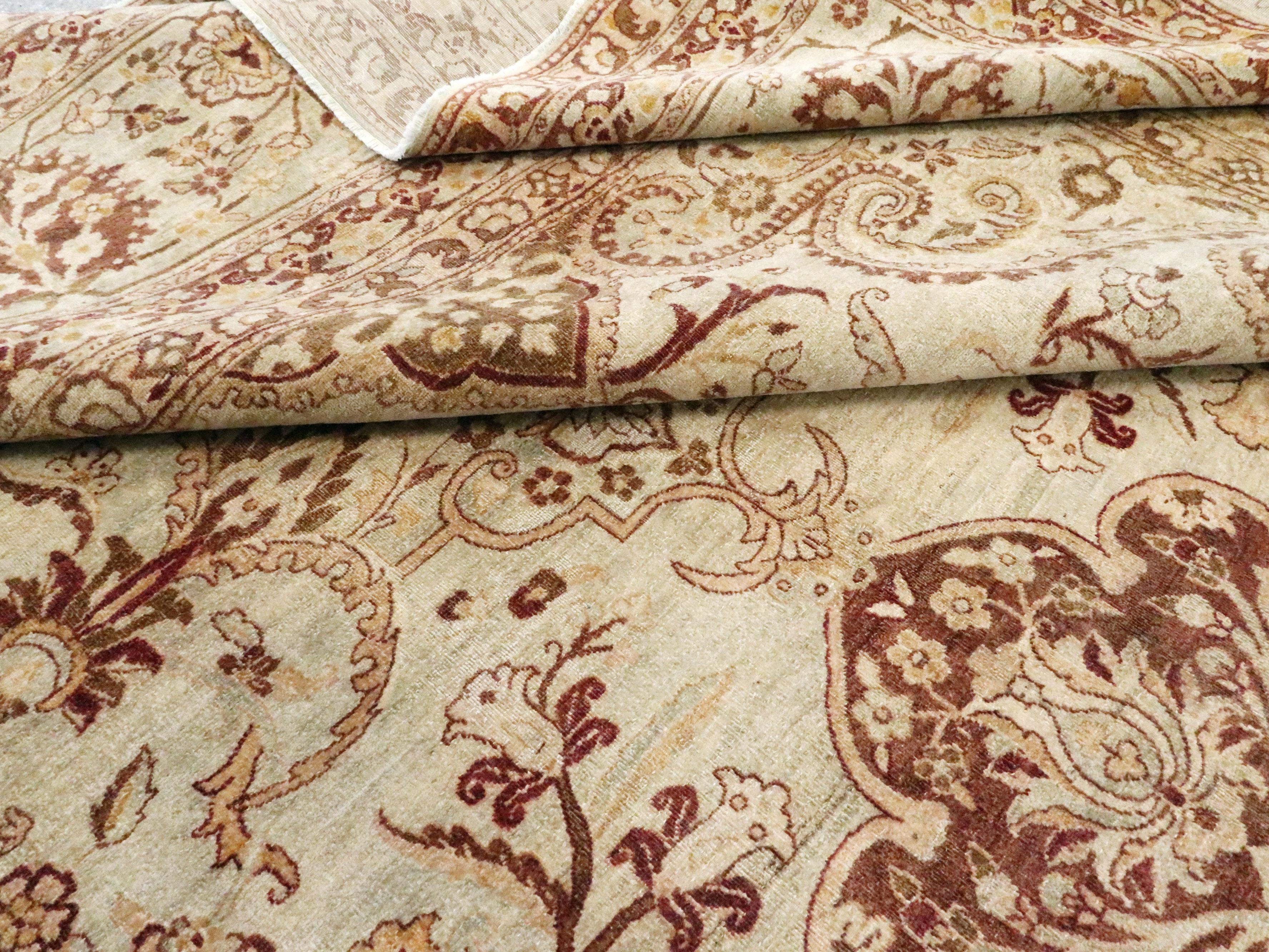 Antique Persian Lavar Kerman Carpet For Sale 8