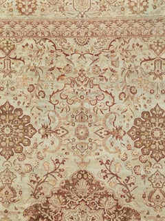 Antique Persian Lavar Kerman Carpet