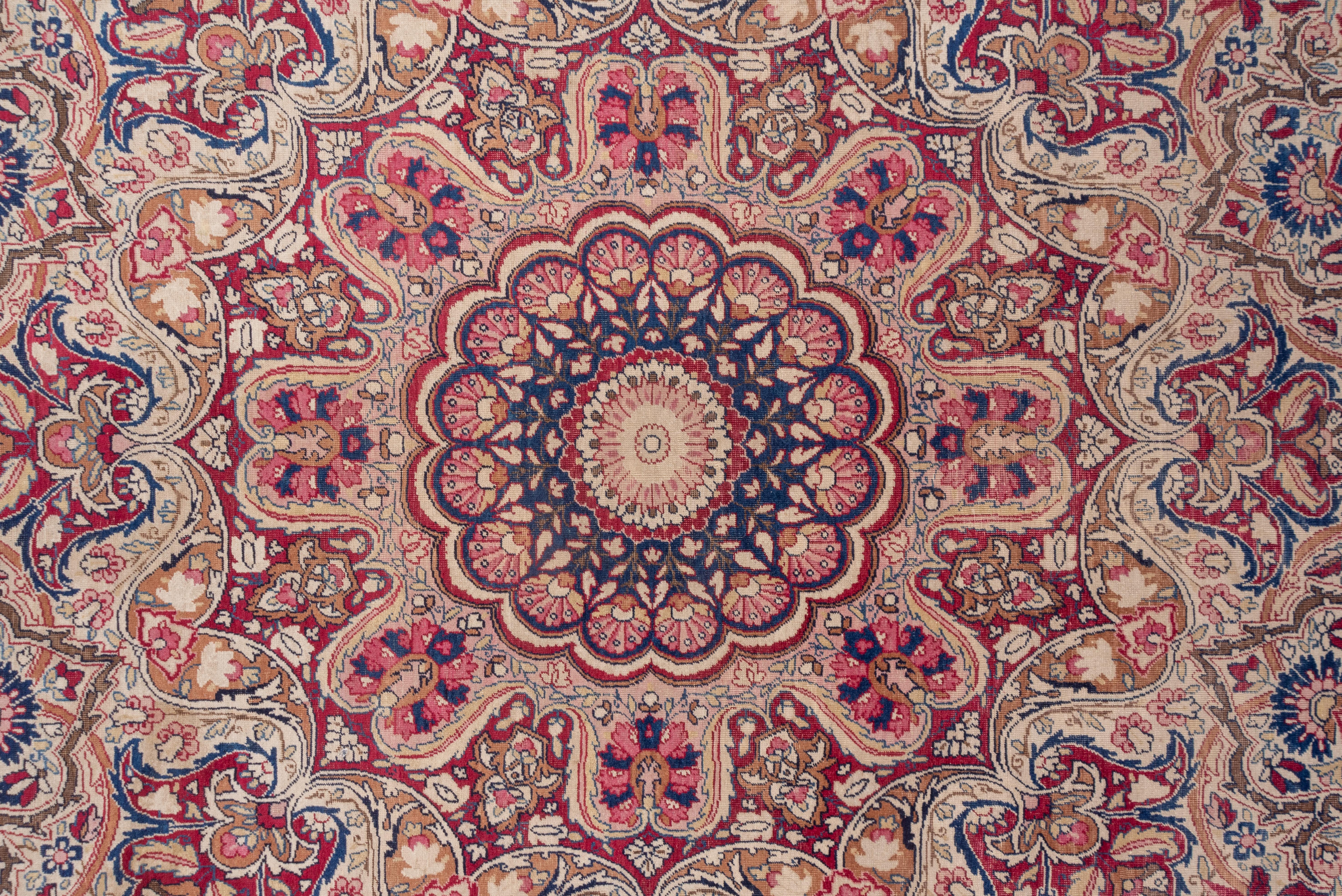 Antique Persian Lavar Kerman Carpet For Sale 1