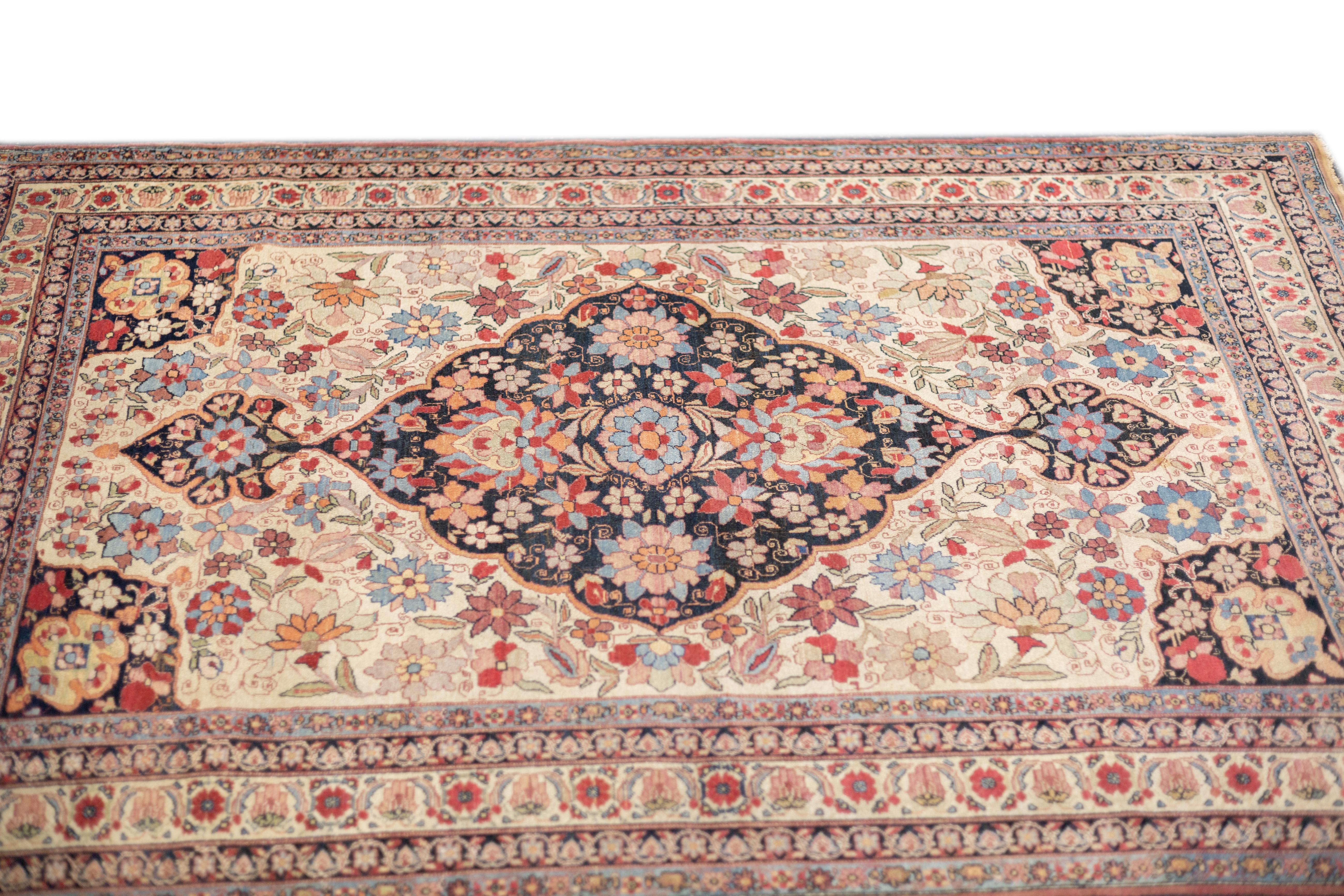 Antique Persian Lavar Kerman Rug 4'2'' x 6'2'' For Sale 3