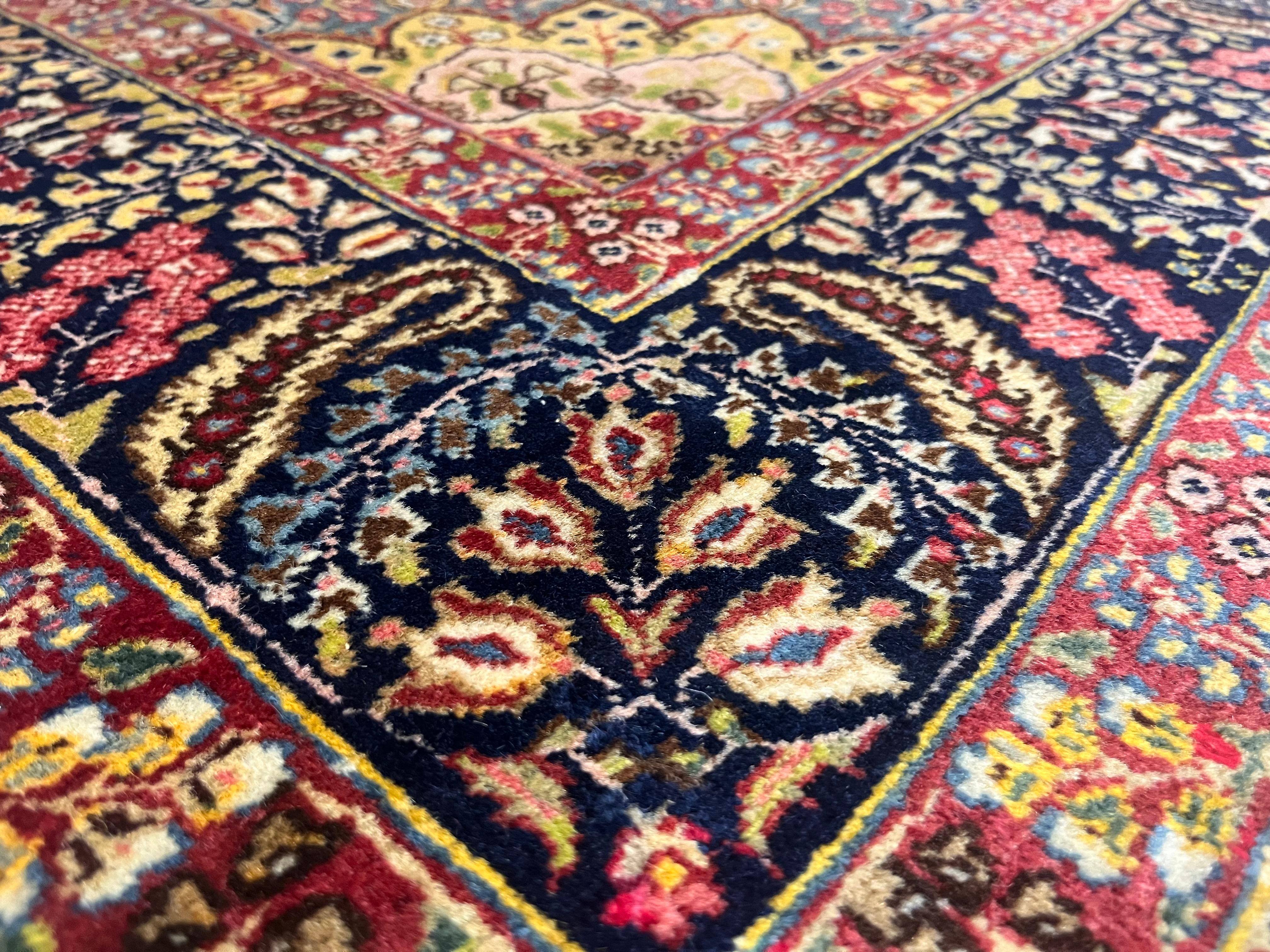 Antique Persian Lavar Kerman Rug 4’6