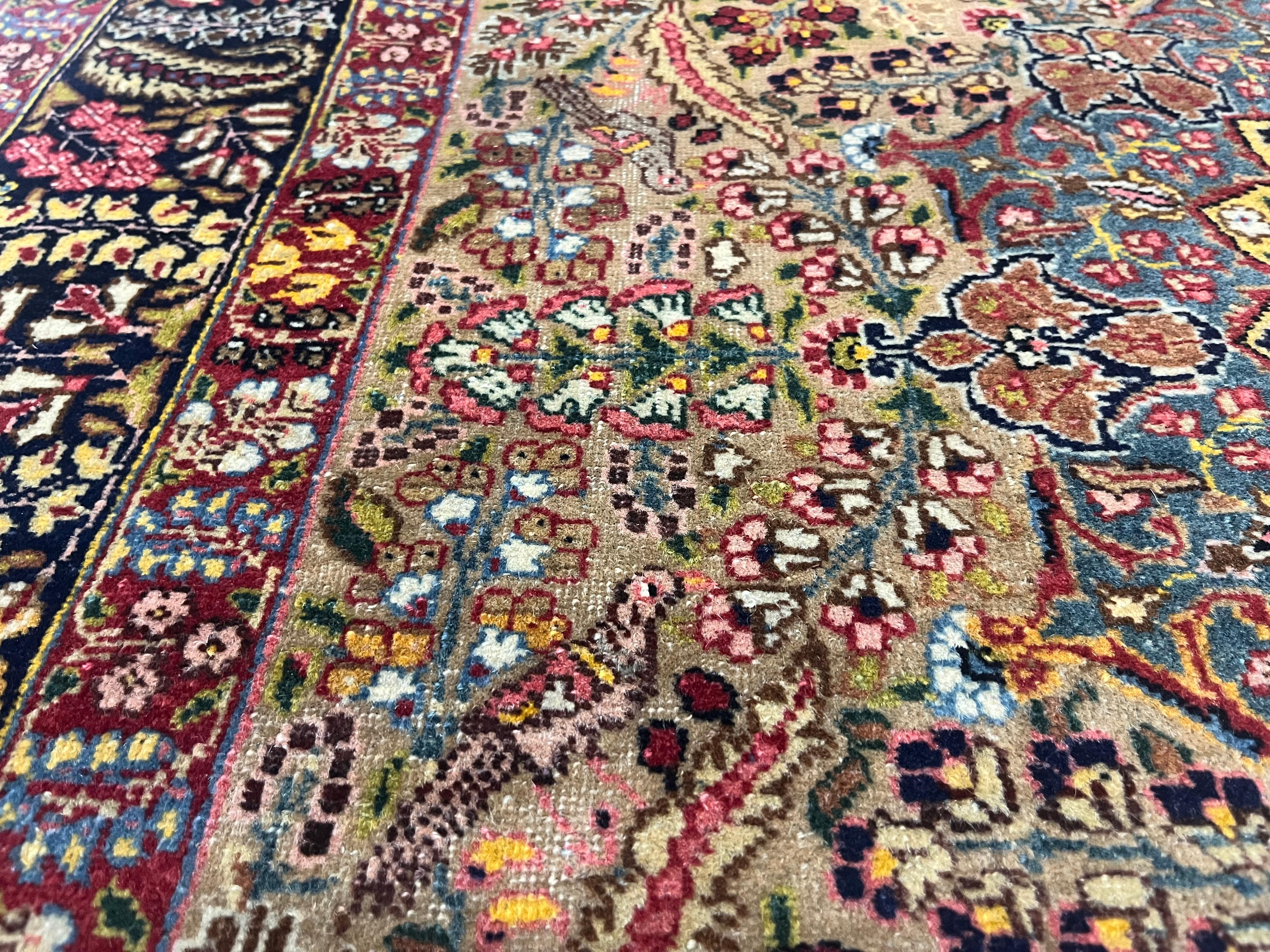 Antique Persian Lavar Kerman Rug 4’6