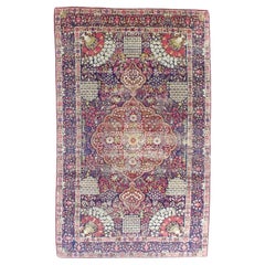 Antique Persian Lavar Kerman Rug 4'6" x 7’5”