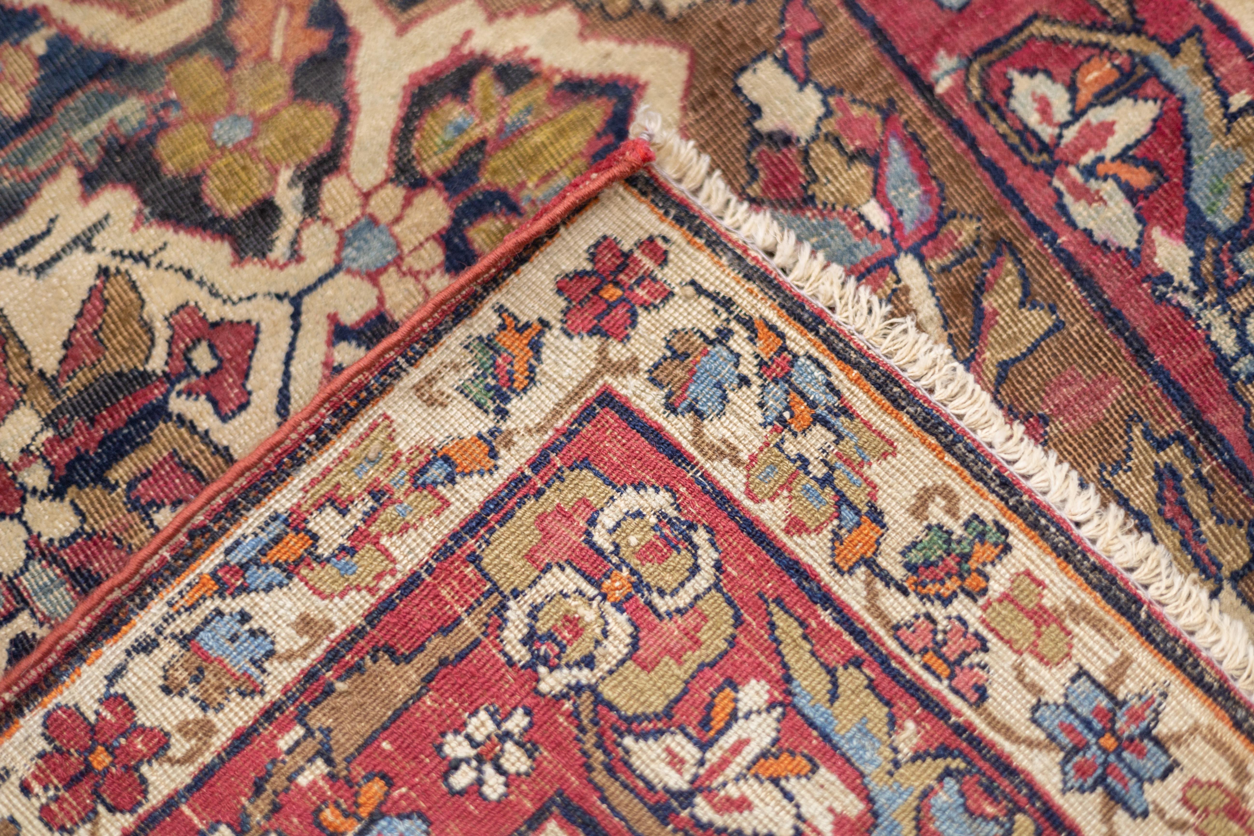 Antiker persischer Lavar Kerman-Teppich 4'6'' x 7'7'' im Angebot 5