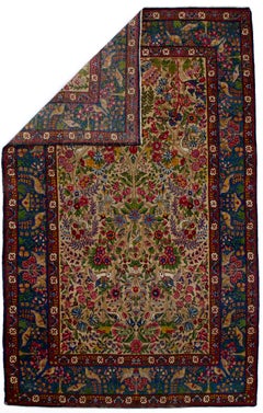 Antique Persian Lavar Kerman Rug 4’8" x 7’5"