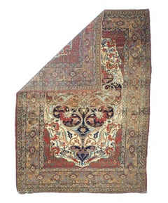 Antique Persian Lavar Kerman Rug 5'5" x 7’6”