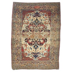 Antique Persian Lavar Kerman Rug 5'5" x 7’6”