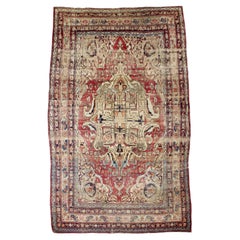Antique Persian Lavar Kerman Rug 7'9" x 12’7"