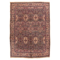 Ancien tapis Lavar Kerman 8''11'''' x 11''11''''