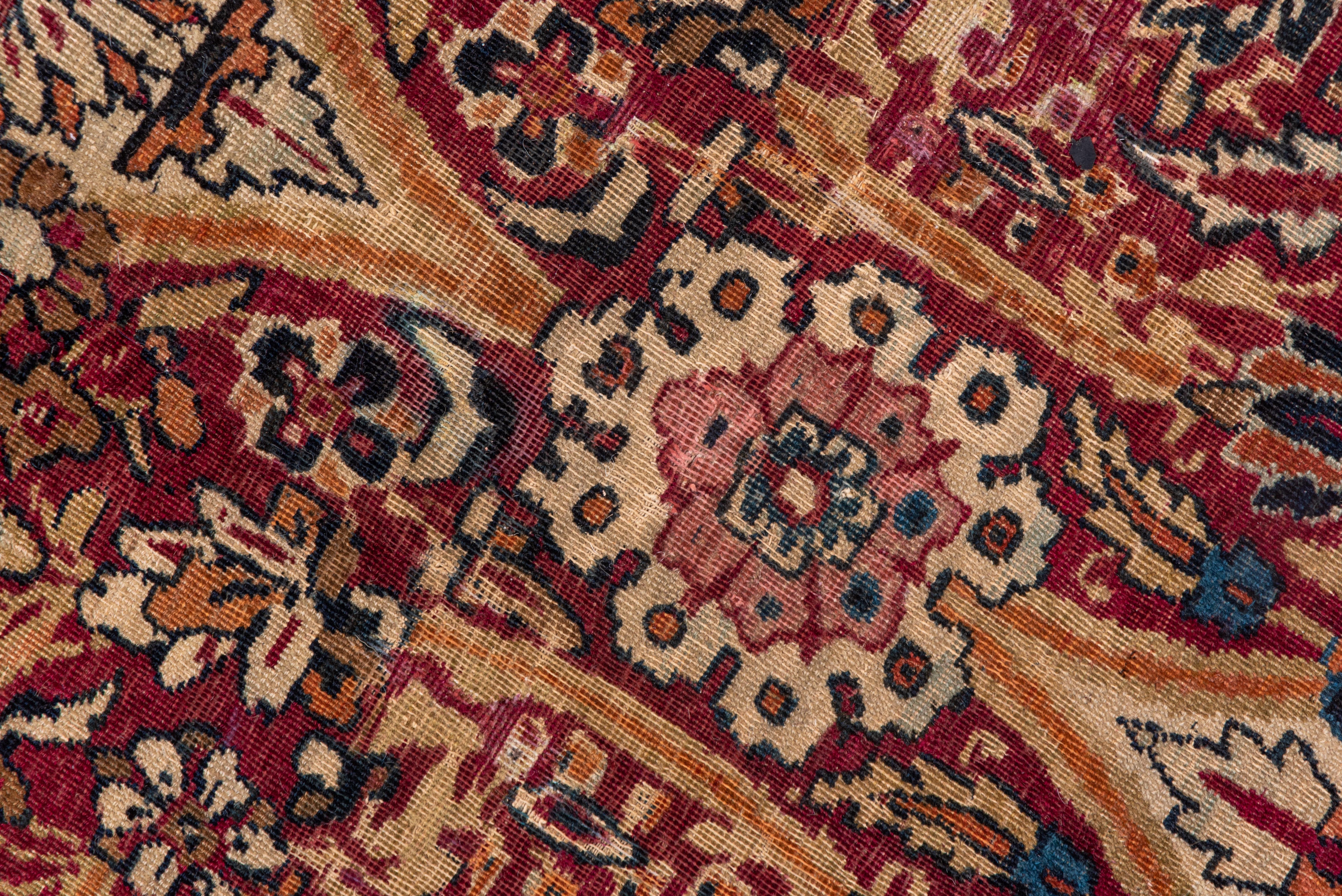 Early 20th Century Antique Persian Lavar Kerman Rug, Allover Field, circa 1900s For Sale