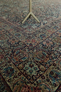 Antique Persian Lavar Kerman Rug