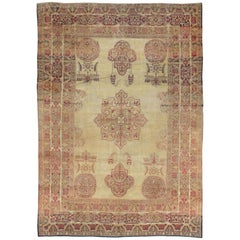 Antique Persian Lavar Kerman Rug