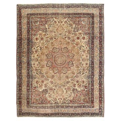 Alfombra Persa Antigua Lavar Kerman - Tamaño: 11'6 X 9'