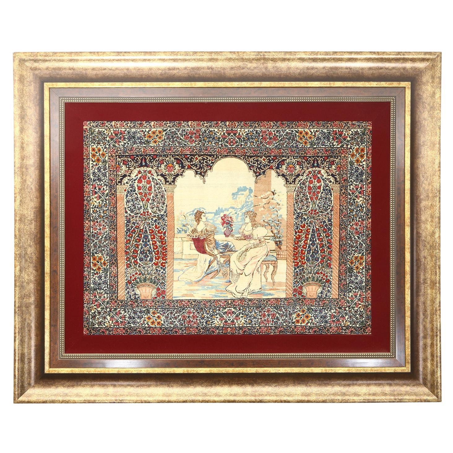 Antique Persian Lavar Matching Pair Rug - Size: 3'8 X 2'9