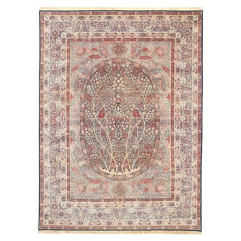 Tapis persan ancien Lavar - Taille : 13 pieds 0 po. x 9 pieds 8 po.