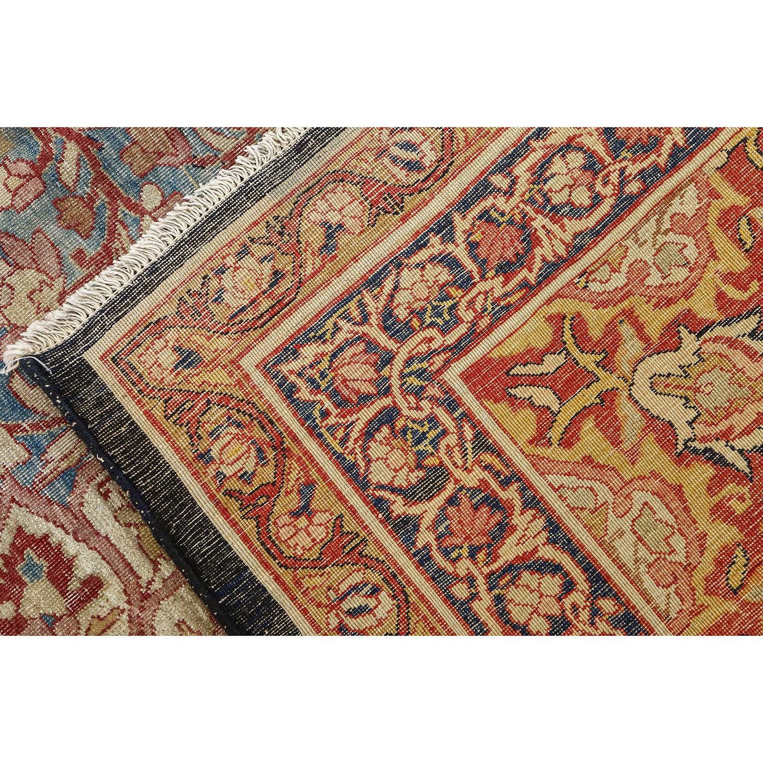 Perse Tapis persan ancien Lavar - Taille : 13' X 10' en vente