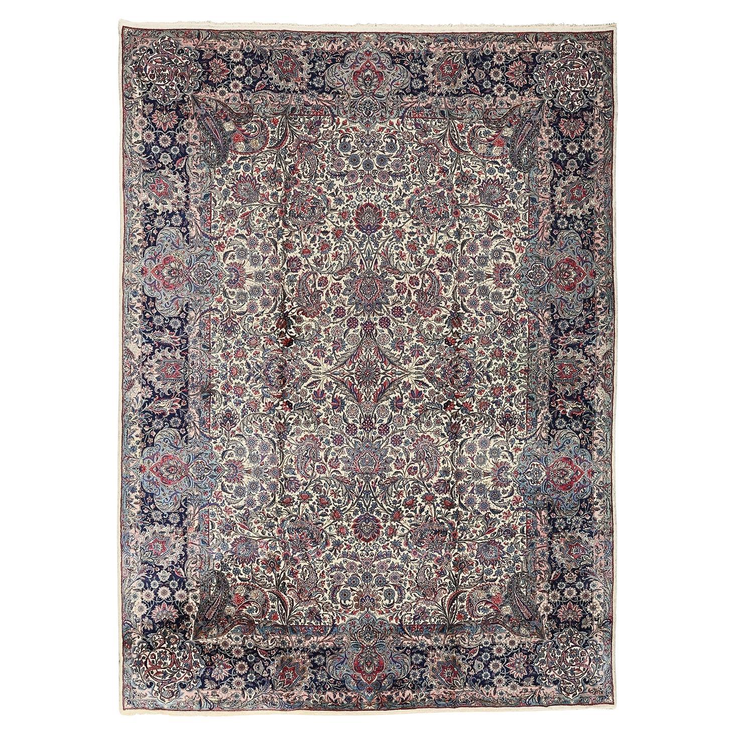 Antique Persian Lavar Rug - Size: 13'10 X 9'11