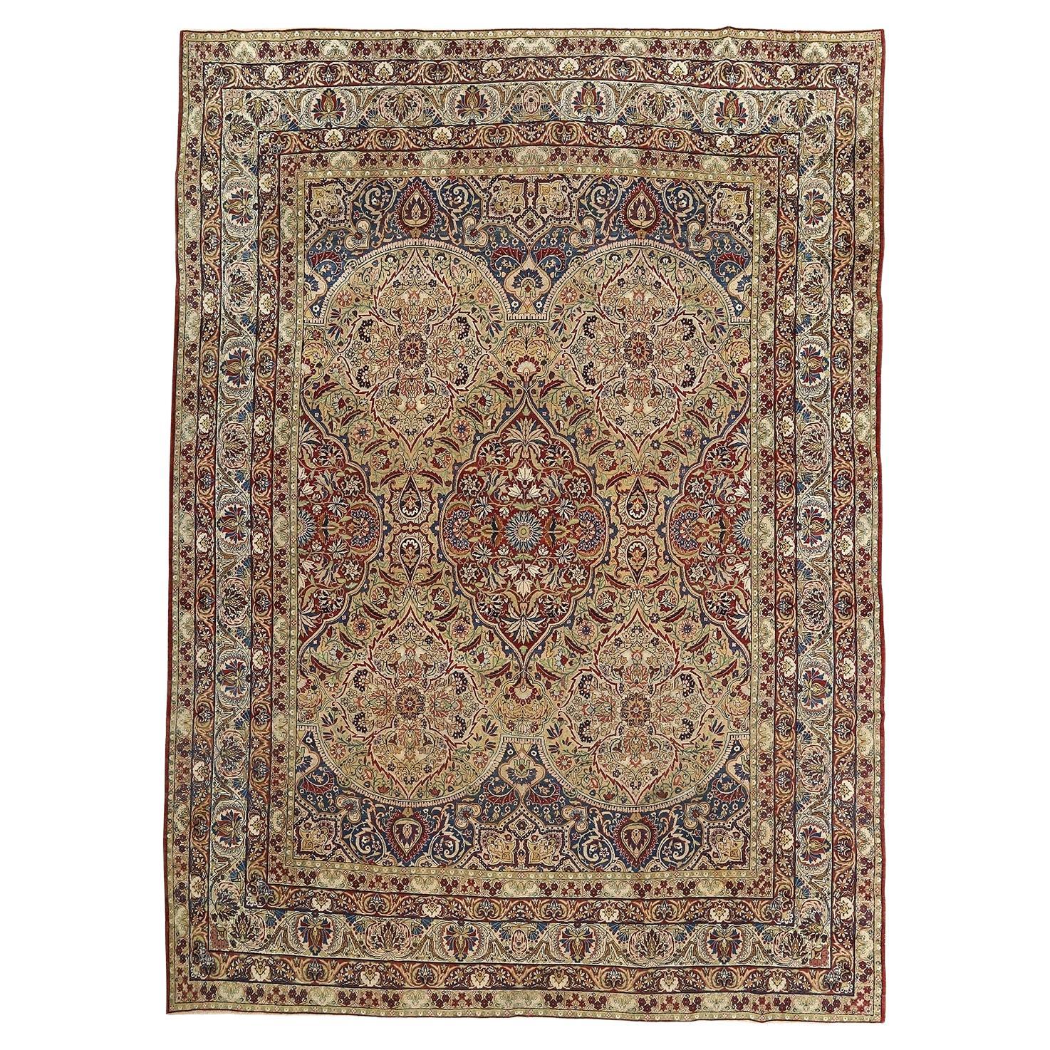 Tapis persan ancien Lavar - Taille : 13'11 X 10'