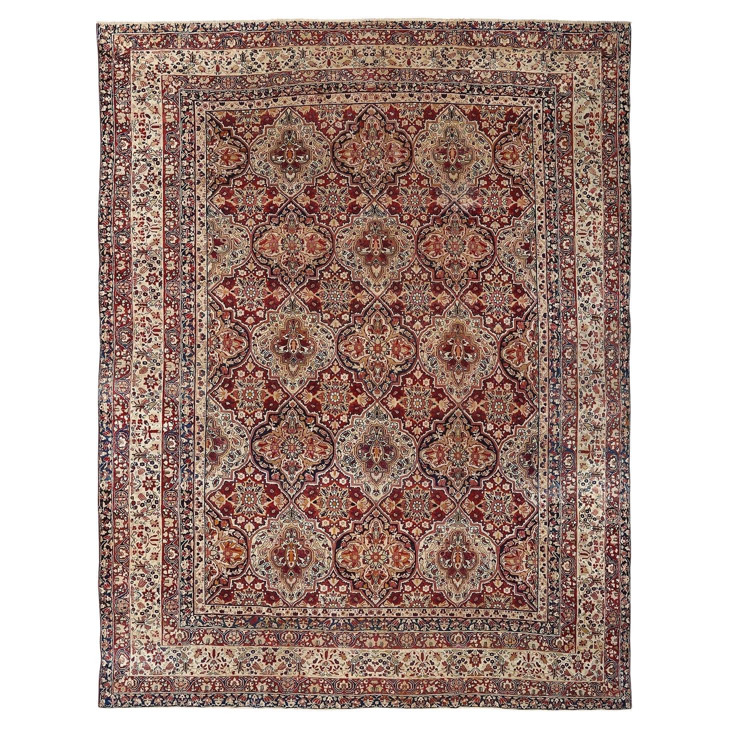 Alfombra Persa Antigua Lavar - Tamaño: 14'5 X 11'3 en venta