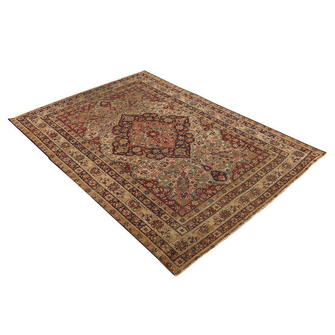 Perse Tapis persan ancien Lavar - Taille : 6'4x4'4 en vente