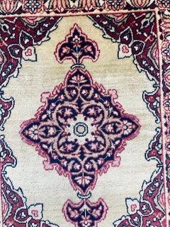 Antique Persian Laver Kermanshah Rug