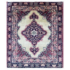 Antique Persian Laver Kermanshah Rug