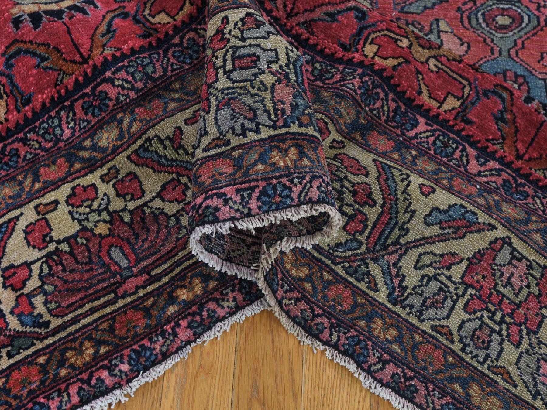 20th Century Antique Persian Lilahan Even Wear Good Condition Hand Knotted Oriental Rug