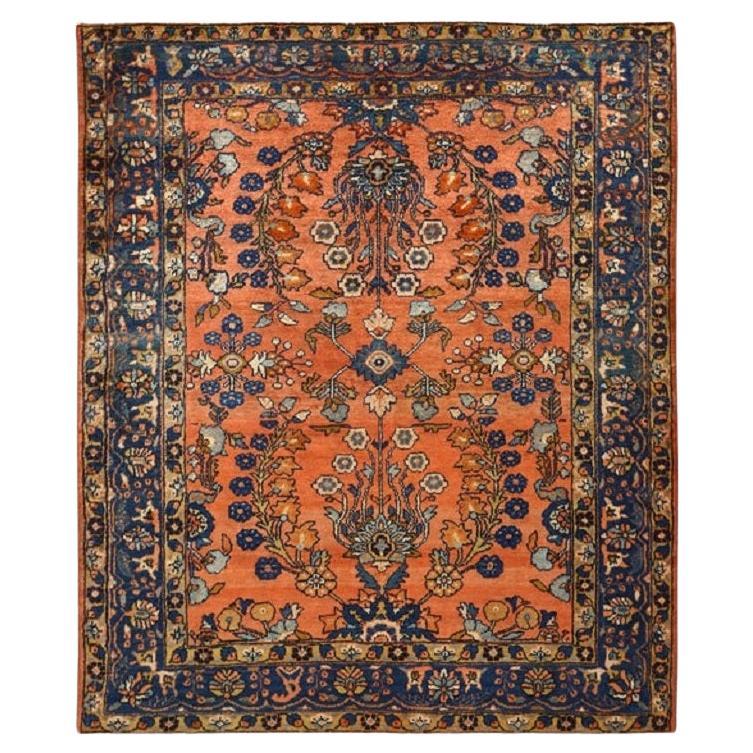 Alfombra Persa Antigua Lilian - Tamaño: 6'x5'