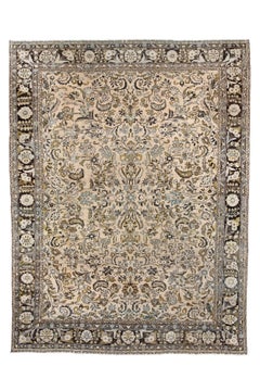 Antique Persian Lilian Rug with Allover Floral Design