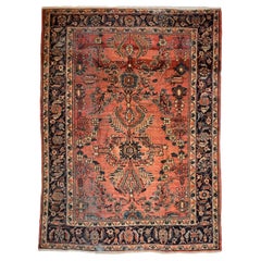 Alfombra persa antigua Lilihan Mahal, c. 1930