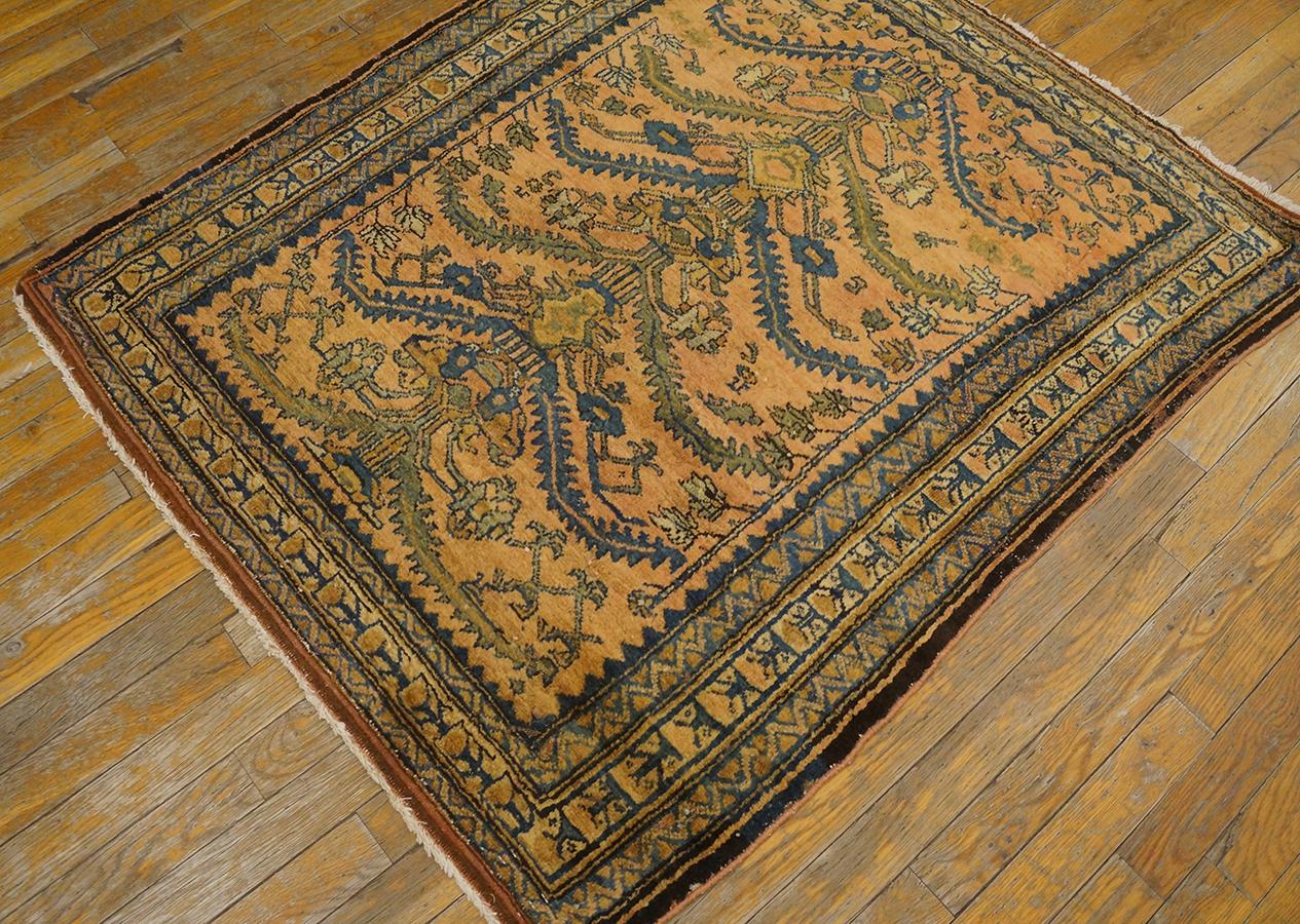 Early 20th Century Antique Persian Lilihan Rug For Sale