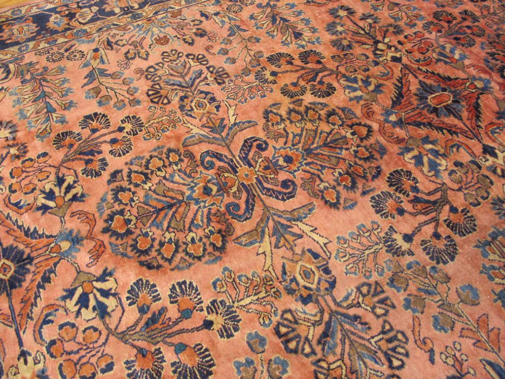 Antique Persian Lilihan Rug In Good Condition In New York, NY