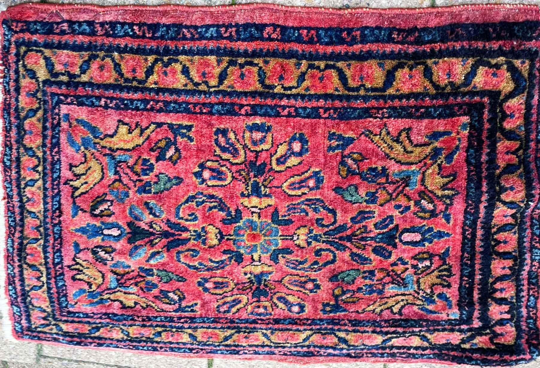 Hand-Knotted Antique Persian Lilihan Rug, c-1920's For Sale
