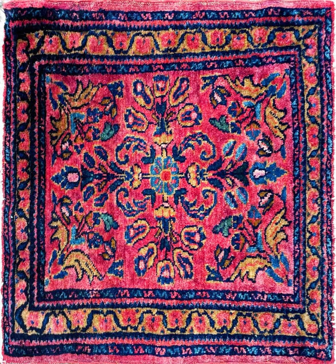 Wool Antique Persian Lilihan Rug, c-1920's For Sale