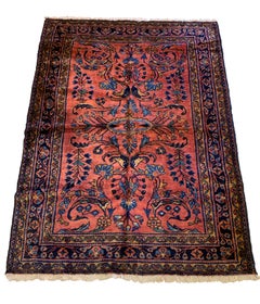Antique Persian Lilihan Rug, circa 1900
